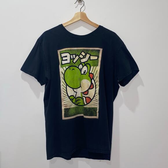 Super Mario Yoshi Tee, Japanese text, Adult XL, Cotton Blend - Picture 2 of 9